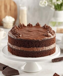 Indulgent Triple Chocolate Cake Recipe