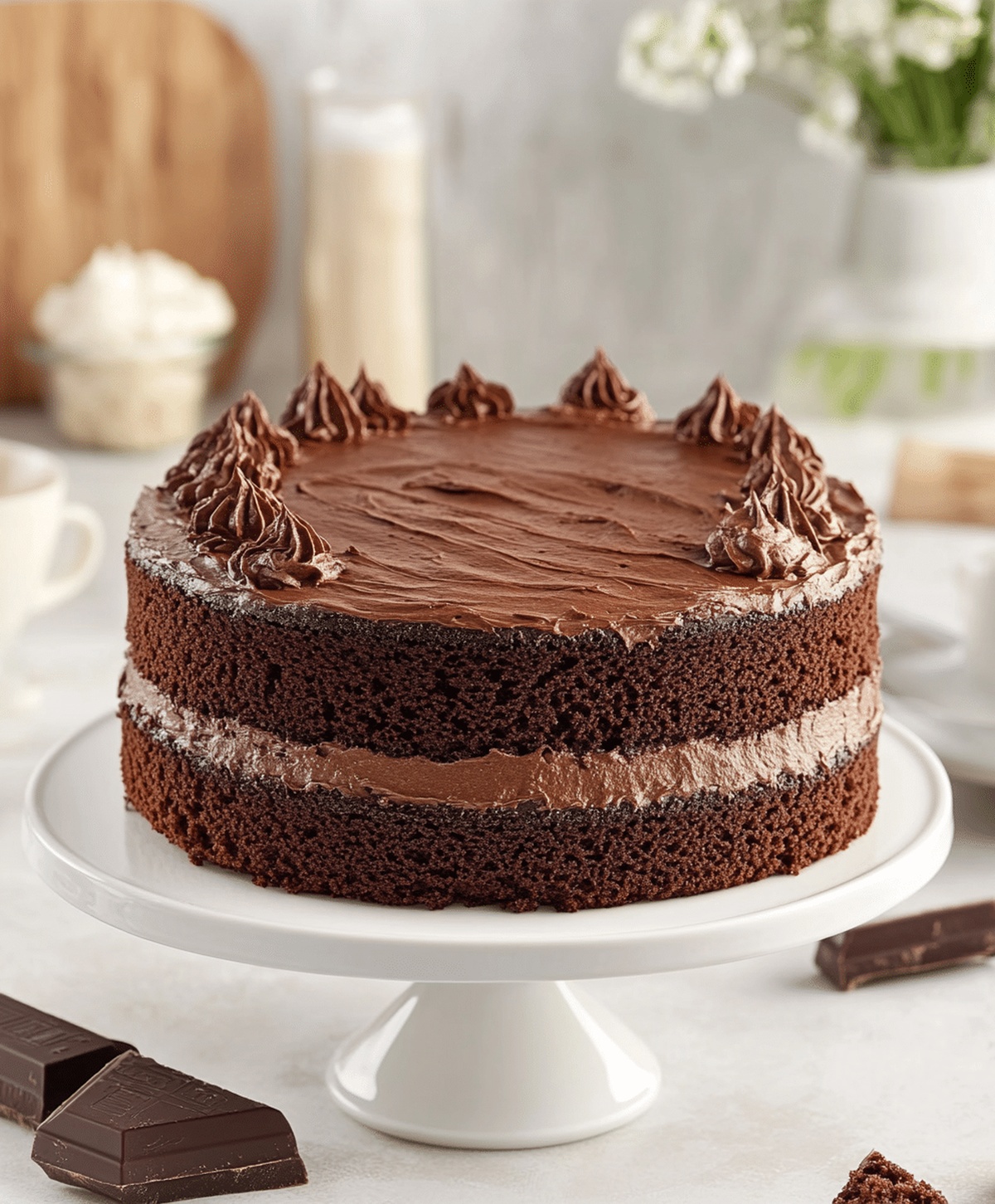 Indulgent Triple Chocolate Cake Recipe