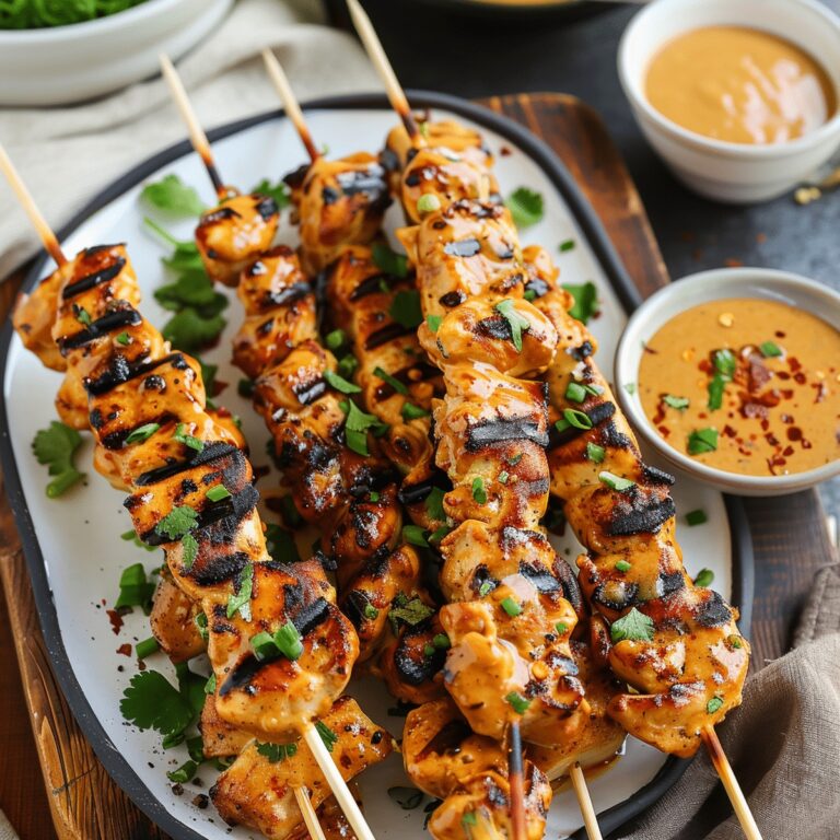 Chicken Satay Skewers Recipe