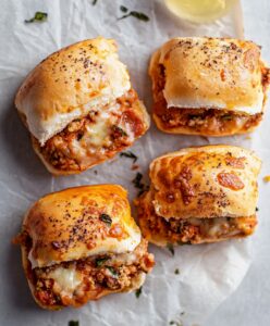 Cheesy Pizza Supreme Sliders Recipe