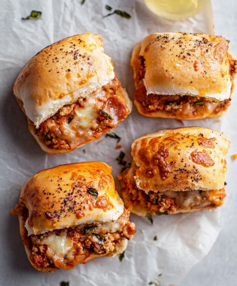 Cheesy Pizza Supreme Sliders Recipe
