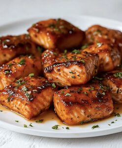 Crispy Honey Garlic Salmon Bites Recipe