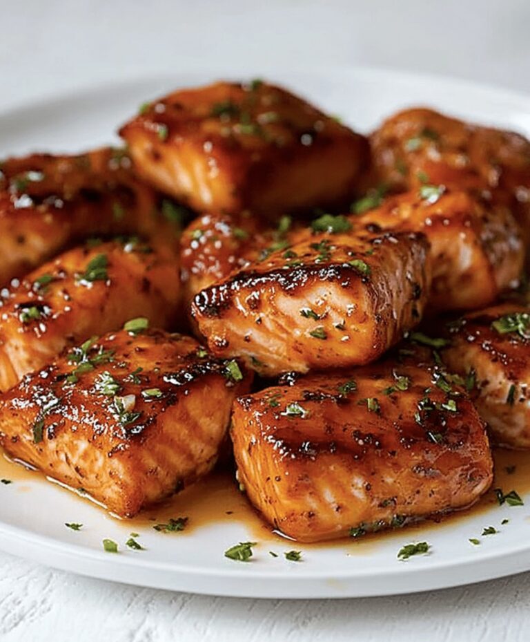 Crispy Honey Garlic Salmon Bites Recipe