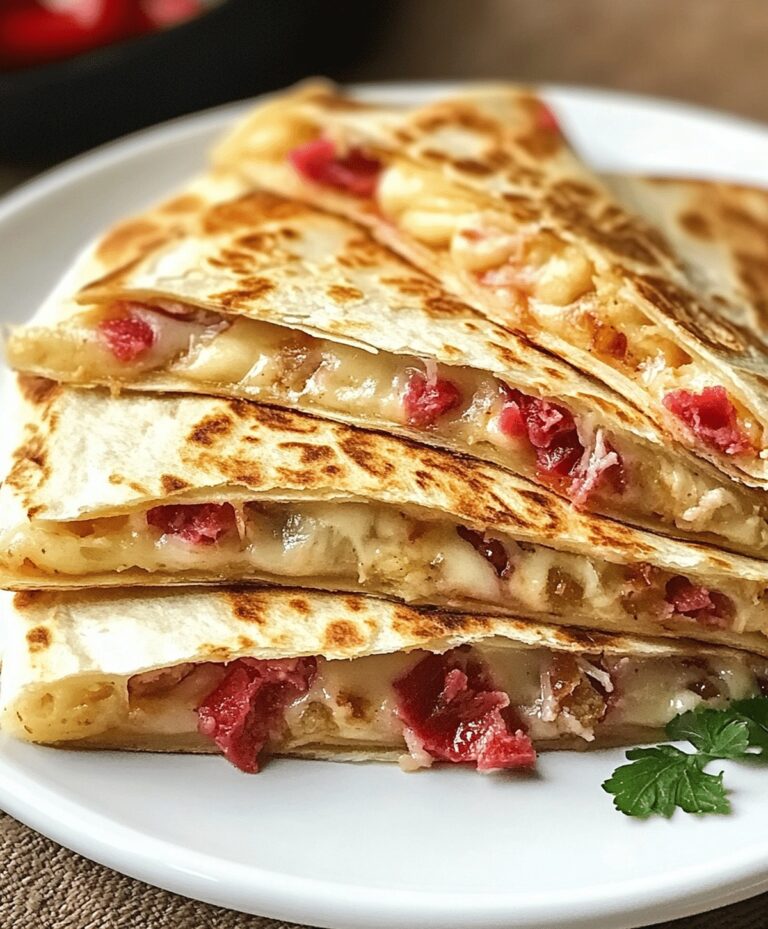 Reuben Quesadillas Recipe