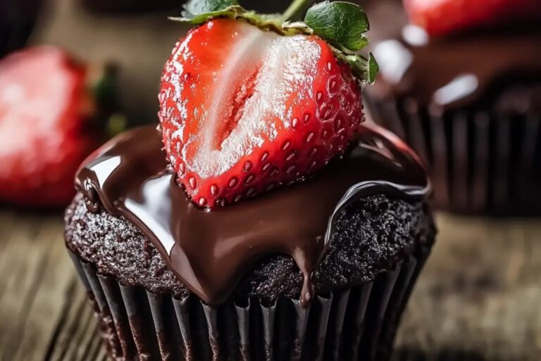 Chocolate Covered Strawberry Cupcakes Recipe