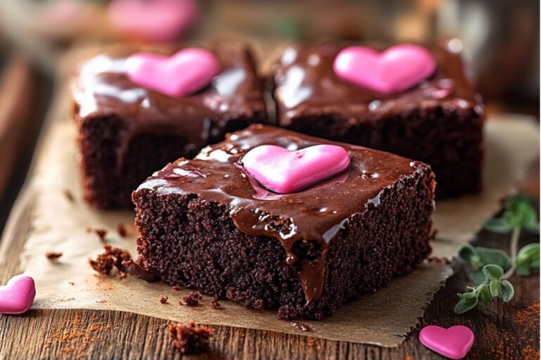 No-Bake Valentines Brownies Recipe