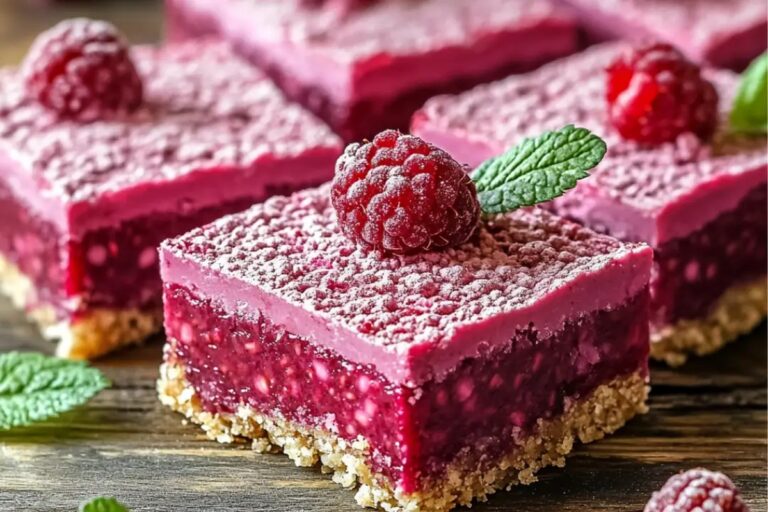 No-Bake Valentine Raspberry Bars Recipe
