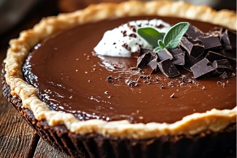 Old Fashioned Chocolate Pudding Pie Recipe
