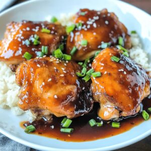 Glazed Soy Sauce Brown Sugar Chicken Thighs Recipe