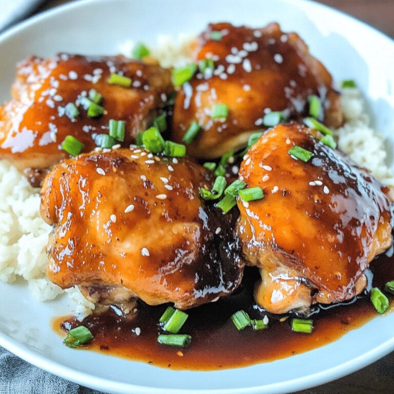 Glazed Soy Sauce Brown Sugar Chicken Thighs Recipe