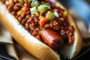 Crockpot Hot Dog Chili Recipe