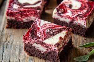 Red Velvet Cheesecake Swirl Brownies For Valentines Day Recipe