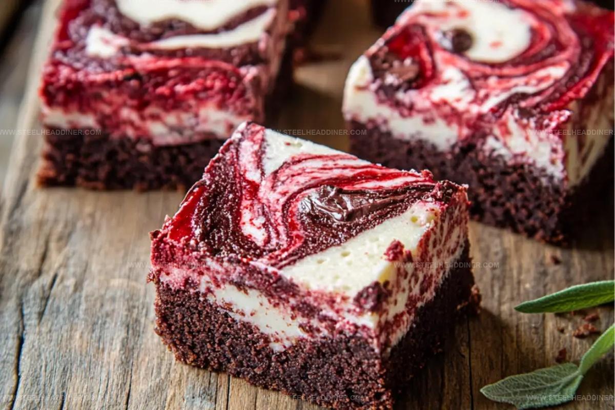 Red Velvet Cheesecake Swirl Brownies For Valentines Day Recipe