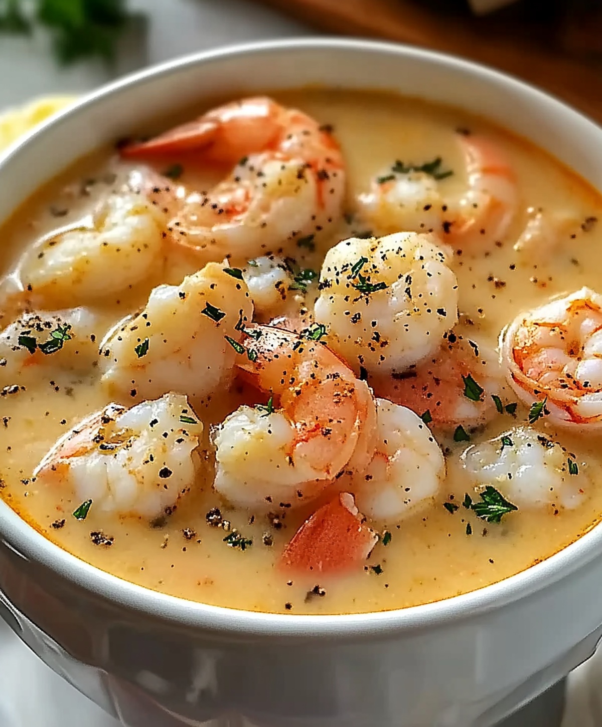 Creamy Crab And Shrimp Seafood Bisque Recipe