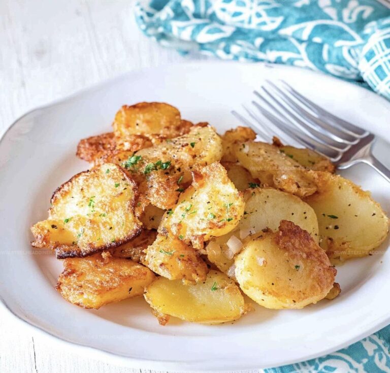 Oven Fried Potatoes & Onions Recipe