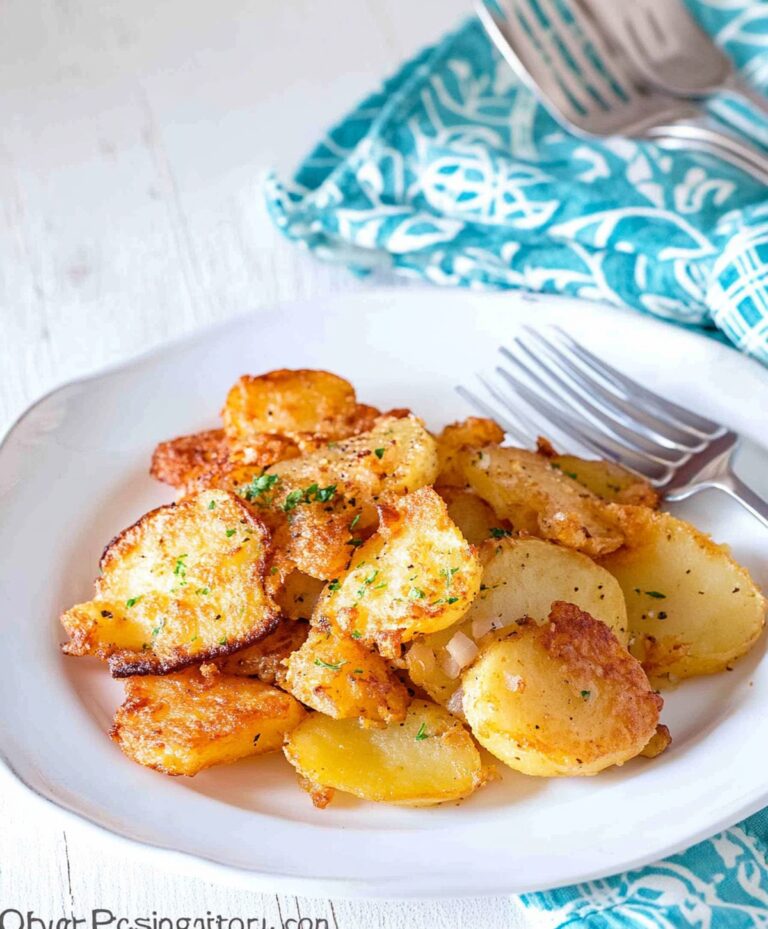Oven Fried Potatoes & Onions Recipe