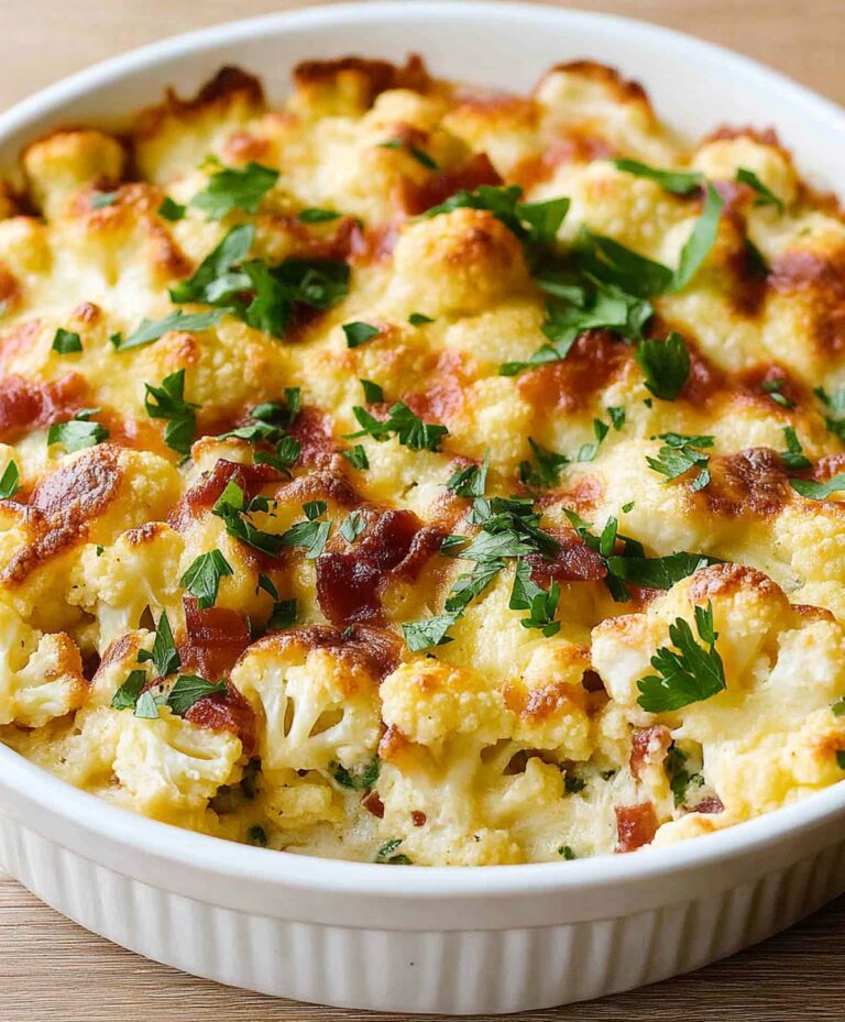 Best Loaded Cauliflower Casserole Recipe