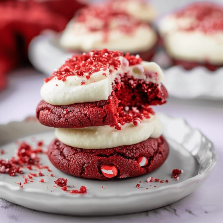 Easy Crumbl Red Velvet Cupcake Cookies Recipe