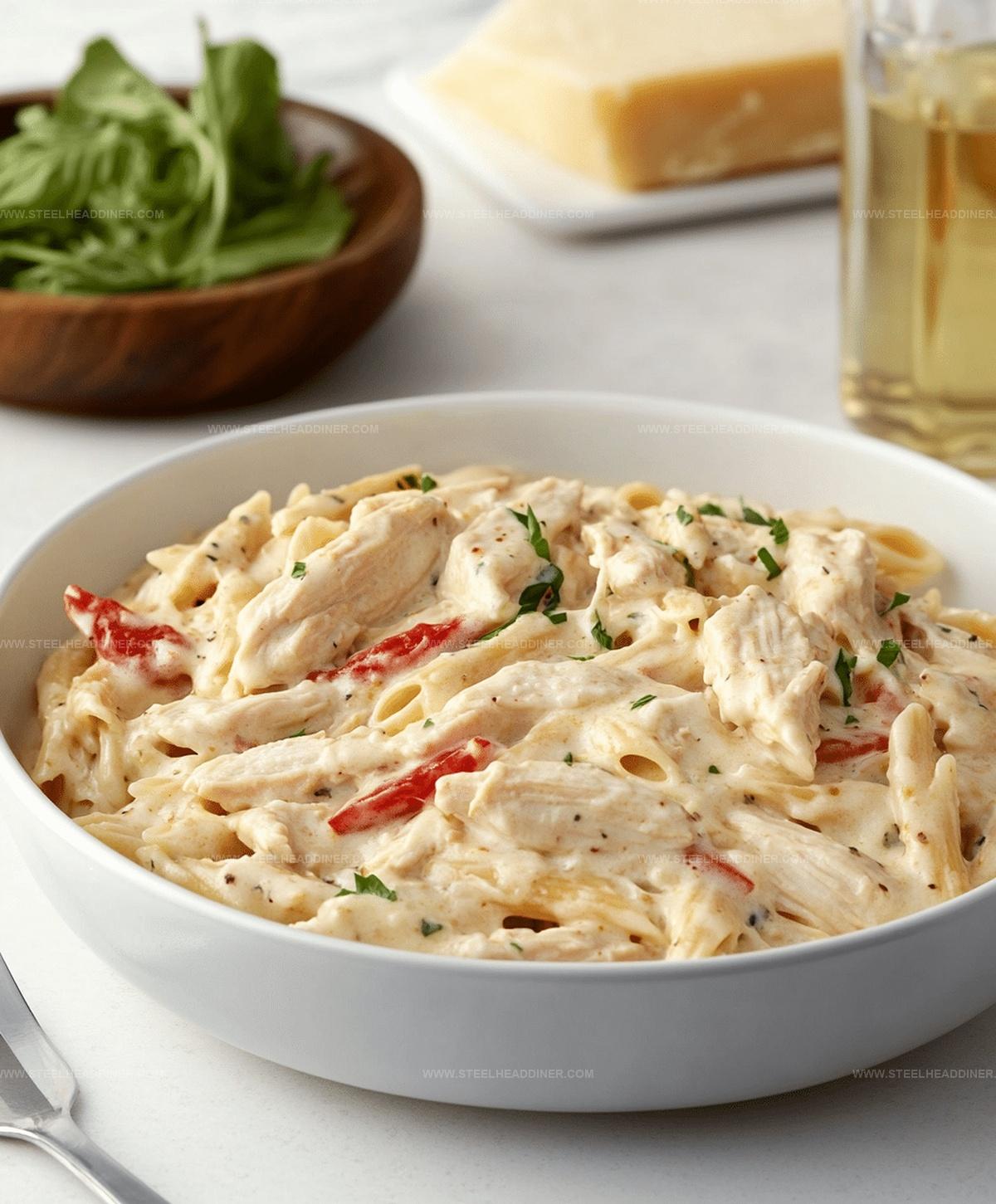 Creamy White Cheddar Chicken Pasta Recipe