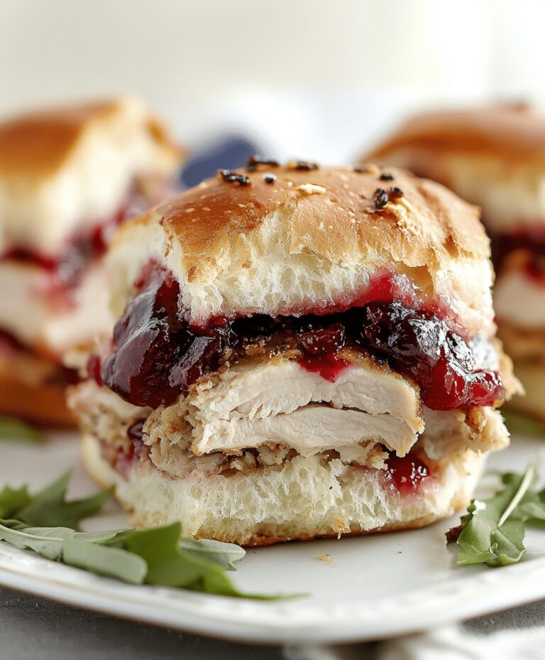 Cranberry Turkey Sliders Recipe