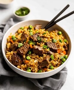 Garlic Butter Steak Fried Rice Recipe