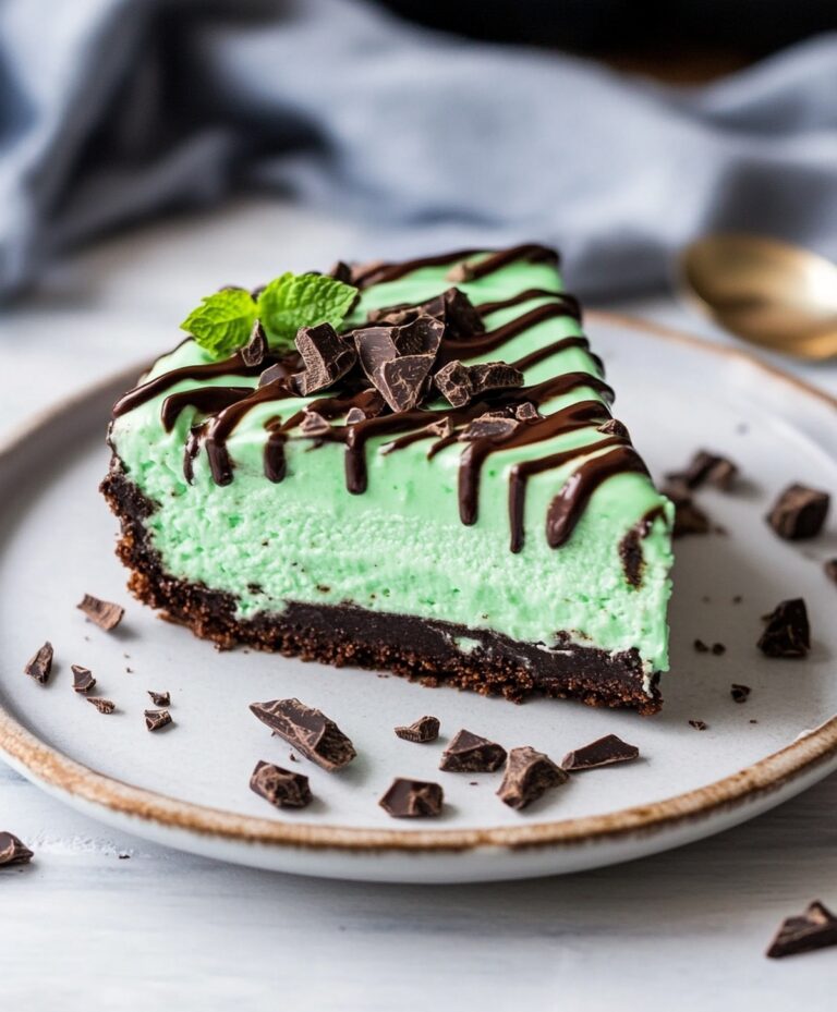 Delicious No Bake Mint Chocolate Cheesecake Recipe