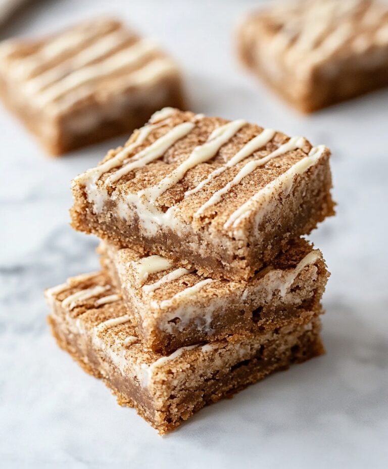 Quick Cinnamon Sugar Blondies Recipe