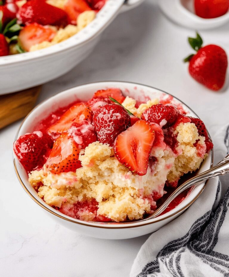 Strawberry Cheesecake Dump Cake Recipe