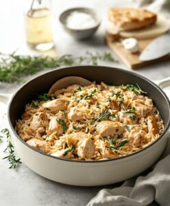 One Pot Chicken Orzo Recipe