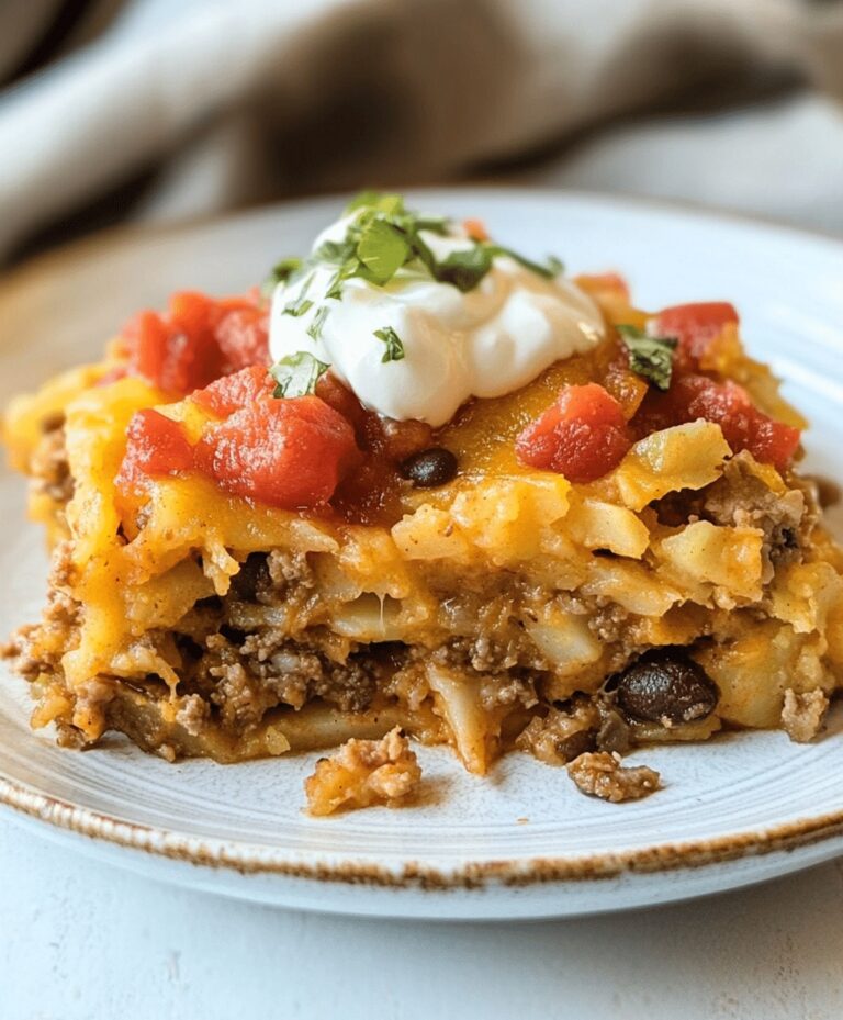 Cheesy Taco Potato Casserole Recipe