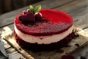Valentines Day Red Velvet Cheesecake Recipe