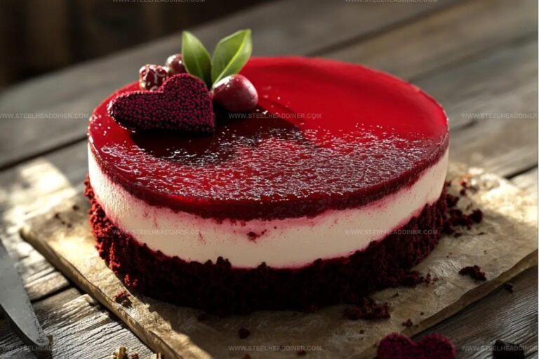 Valentines Day Red Velvet Cheesecake Recipe