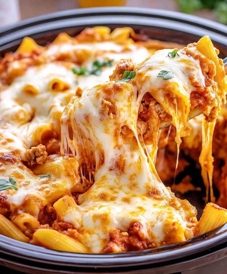 Simple Crockpot Pizza Casserole Recipe