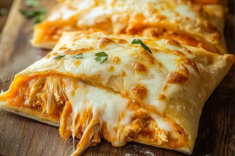 Ooey-Gooey Buffalo Chicken Pizza Pockets Recipe