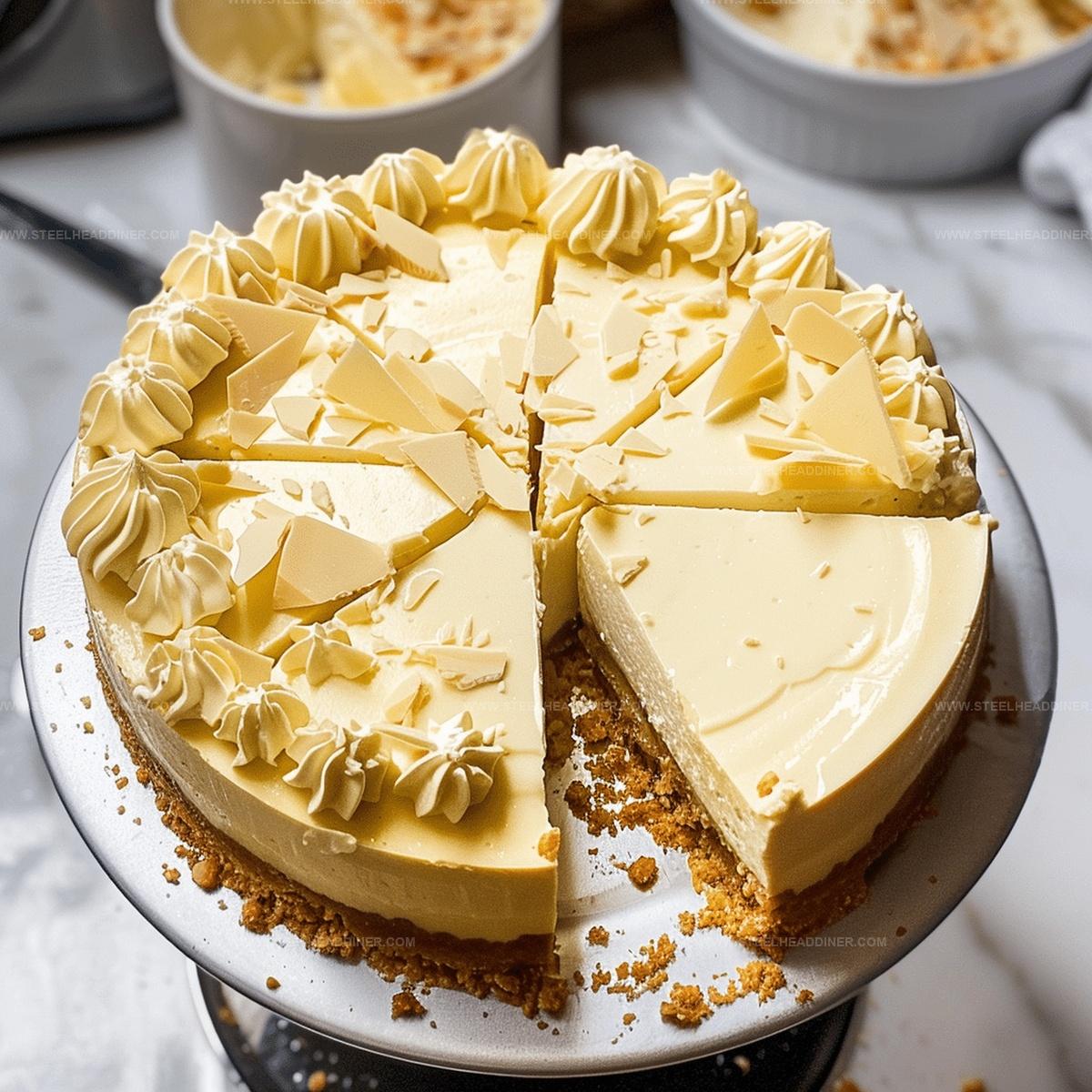 Super Creamy White Chocolate Cheesecake Recipe