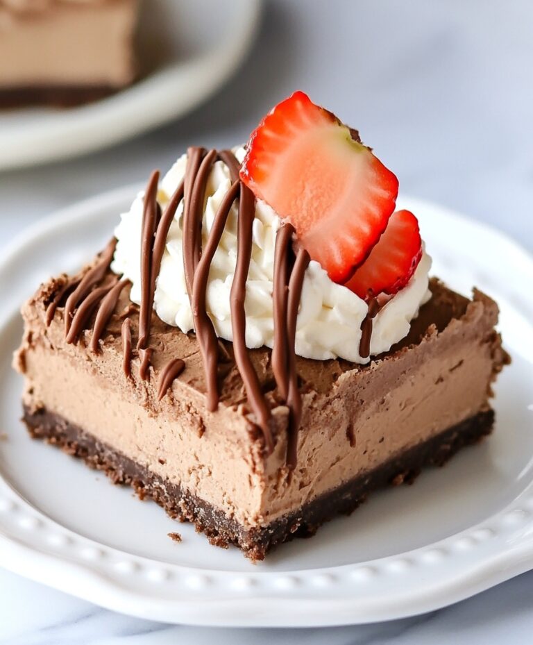Creamy No Bake Nutella Cheesecake Bars Recipe