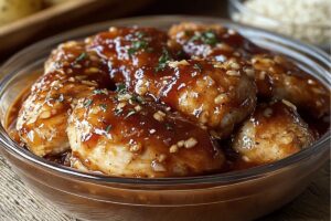 High Protein Honey Bbq Chicken & Creamy Garlic Parmesan Potatoes Recipe