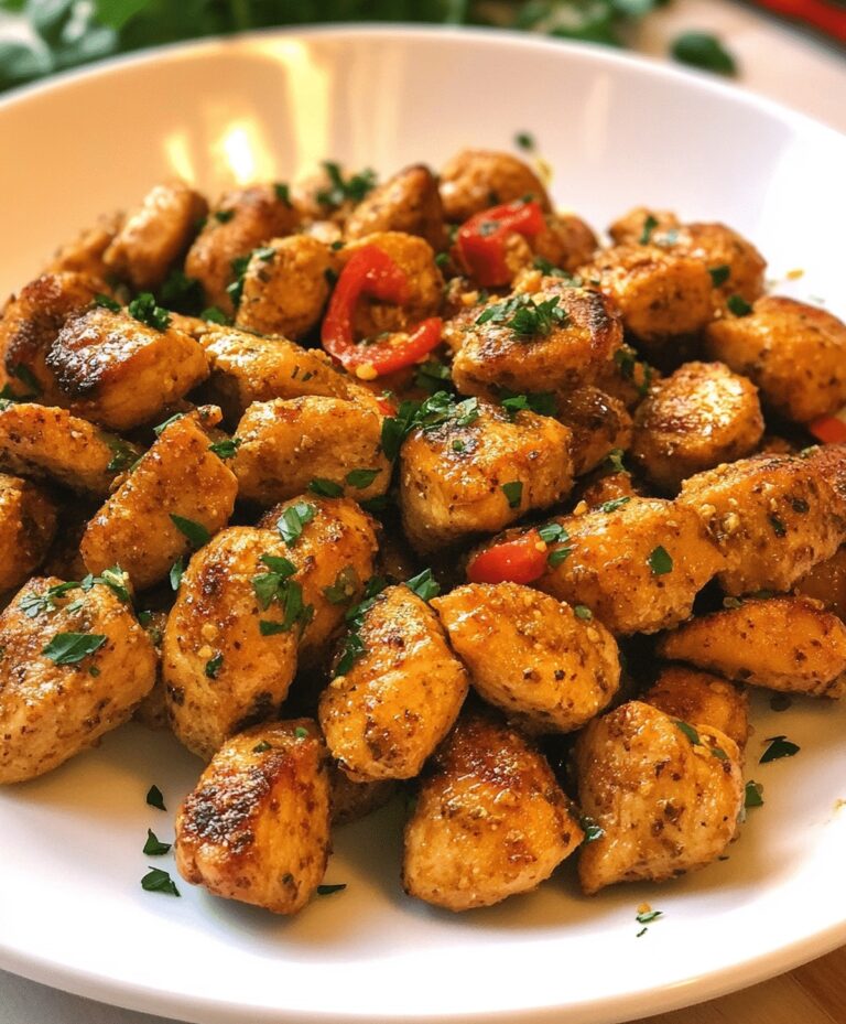 Garlic Butter Chicken Bites Recipe