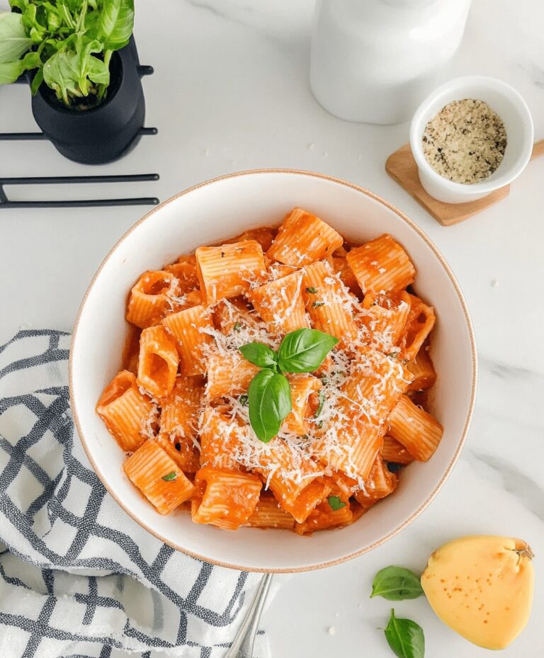 Creamy Tomato Rigatoni Pasta Recipe