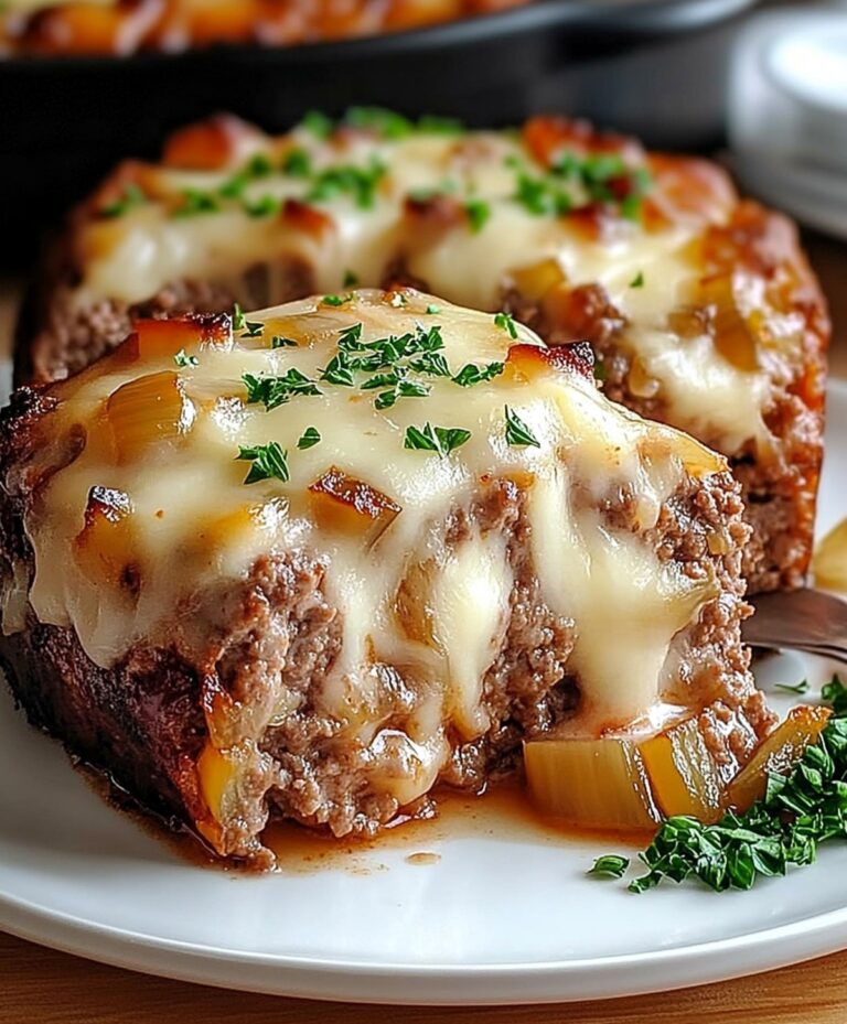 Savory French Onion Meatloaf Recipe