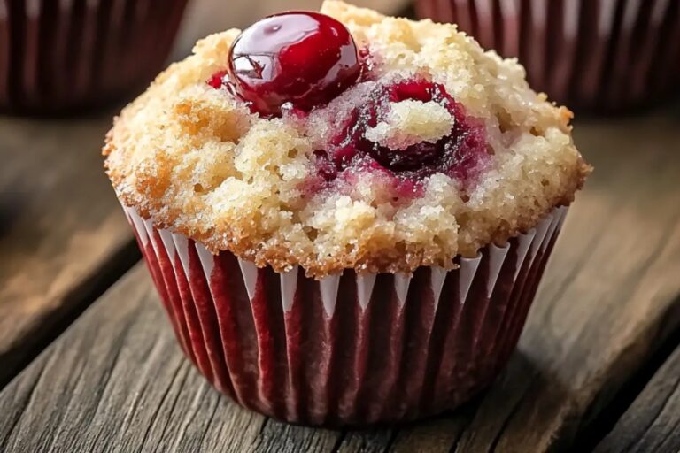 Cherry Cobbler Muffins Recipe
