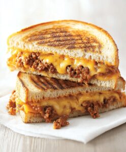 Ground Beef Grilled Cheese Sandwich Recipe