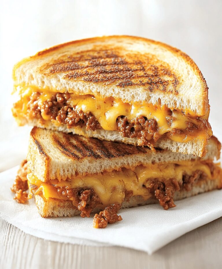 Ground Beef Grilled Cheese Sandwich Recipe