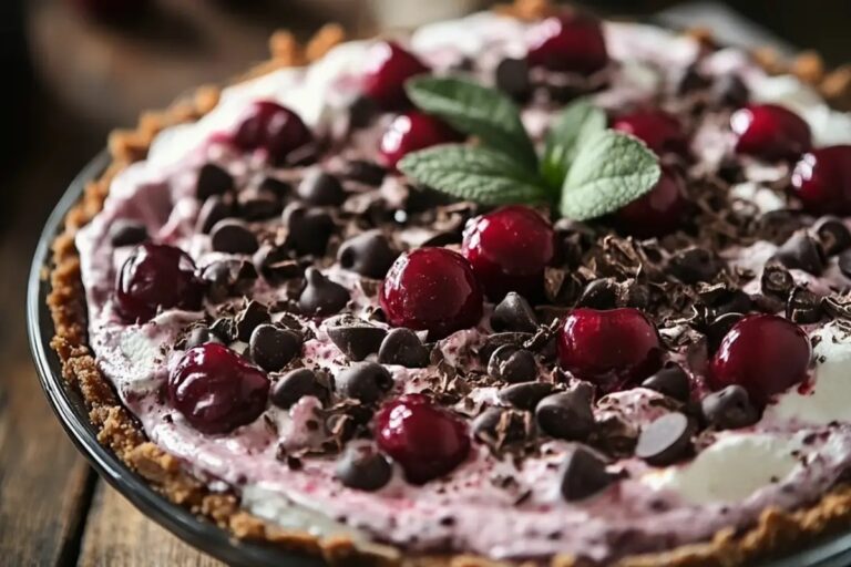 Cherry Chocolate Chip Ice Cream Pie Recipe