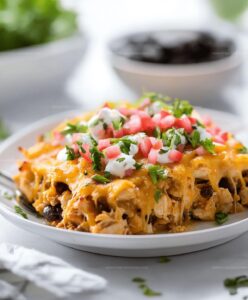 Zesty Fiesta Chicken Casserole Recipe