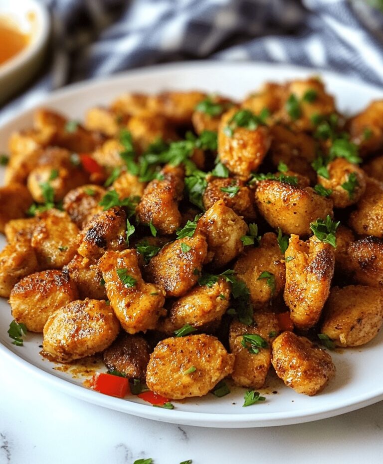 Crispy Garlic Butter Chicken Bites Recipe