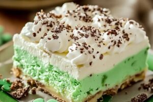 Shamrock Shake Dessert Lasagna Recipe