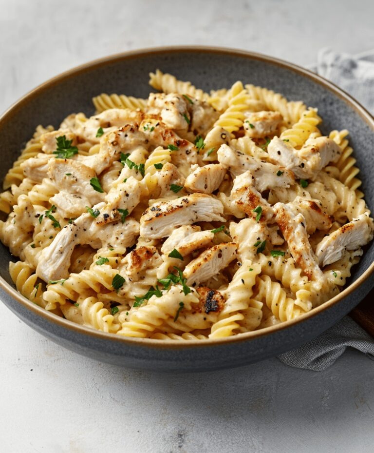 Cheesy White Cheddar Chicken Pasta Recipe