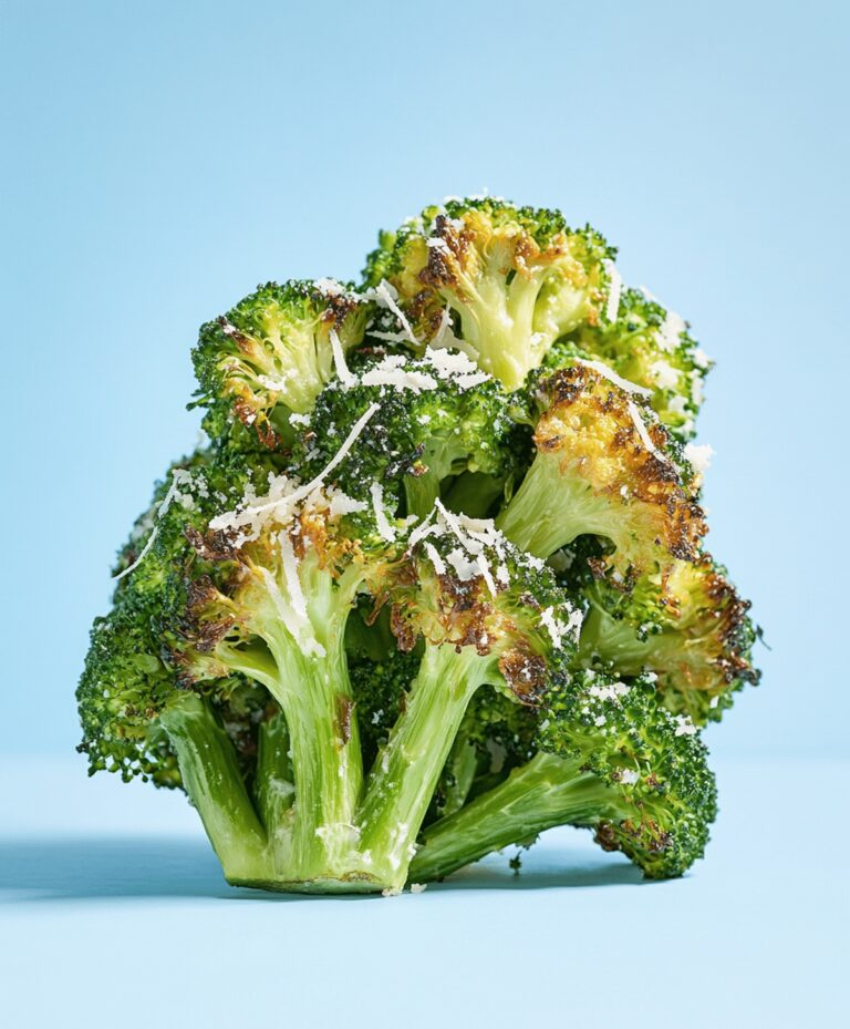 Garlic Parmesan Roasted Broccoli Recipe