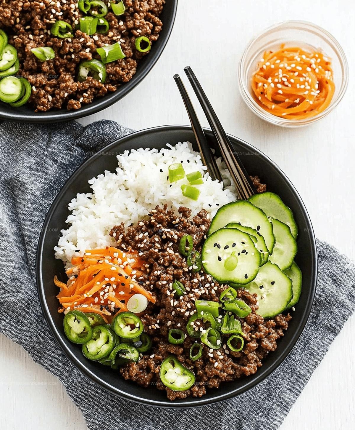 Delicious Korean Ground Beef Bowl Recipe